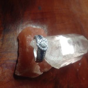 I Said Yes.  3/8 Ct. T.W.  Diamond &Sapphire Ring